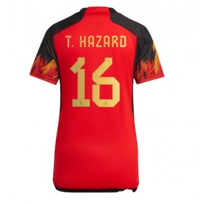 Belgien Thorgan Hazard #16 Replika Hjemmebanetrøje Dame VM 2022 Kortærmet